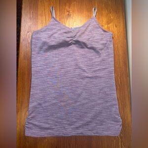 Champion Lavender Purple Space Dye Tank Size M Built In Bra Adjustable Straps